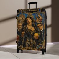 Baroque Travel Suitcase – Vintage Dolce & Gabbana Style Luggage