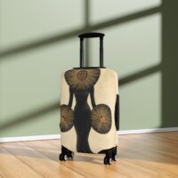 Vintage Gothic Fashion Luggage Cover — Angelic Dreamz Victorian Illustration Suitcase Protector