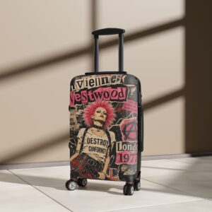 Punk Collage Suitcase – Vivienne Westwood Style Travel Luggage