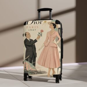 Vintage Dior 1947 Fashion Suitcase – Retro Paris Travel Luggage