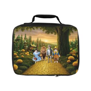 Wizard of Oz Yellow Brick Road Lunch Bag — Dorothy, Tin Man, Scarecrow & Cowardly Lion Kids Lunchbox