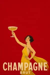 Champagne Celebration - French Deco Poster