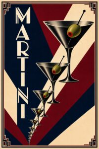 Le Martini Classique - French Deco Poster
