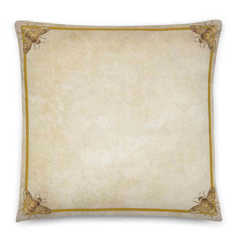 The Meadow Madonna & the Gilded Bees Pillow