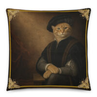 The Old Master & the Gilded Bees 22 x 22" Pillow