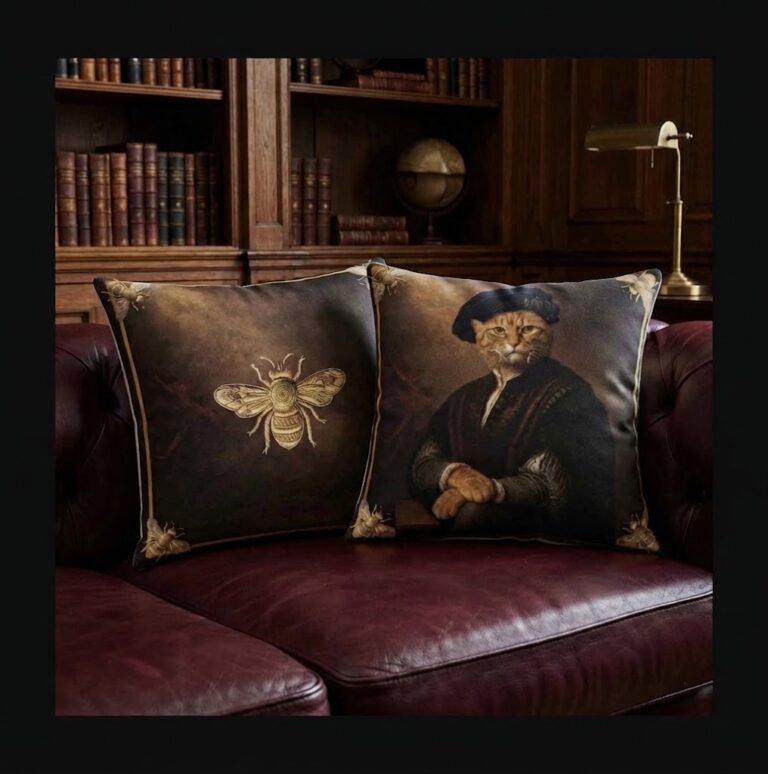 The Old Master & the Gilded Bees Pillow