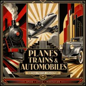 PLANES & TRAINS & AUTOS LTD ART