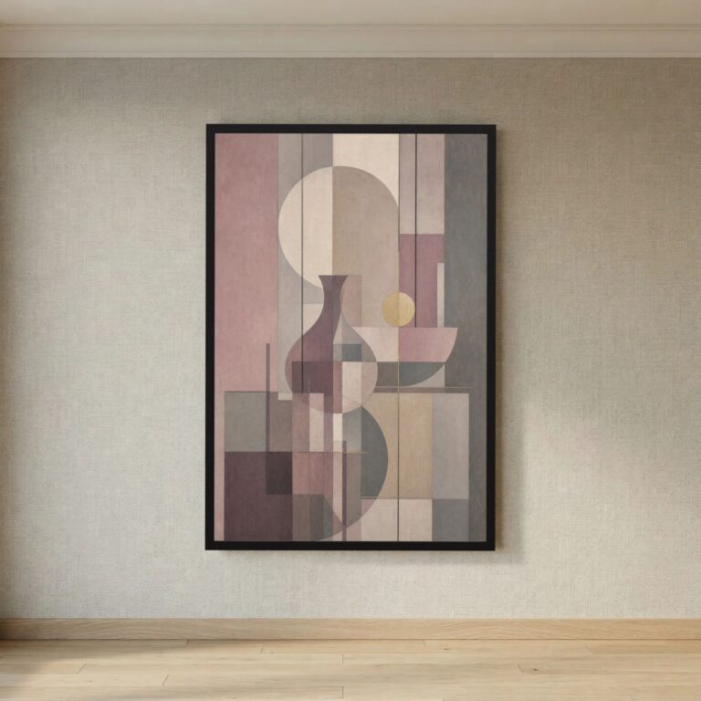 Still Life in Plum and Pale Gold