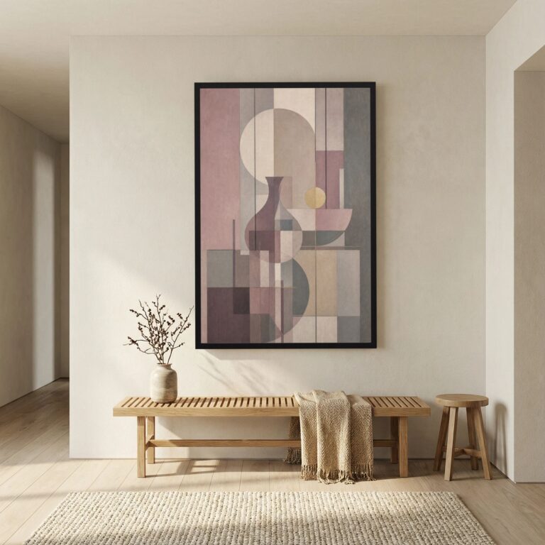 Still Life in Plum and Pale Gold