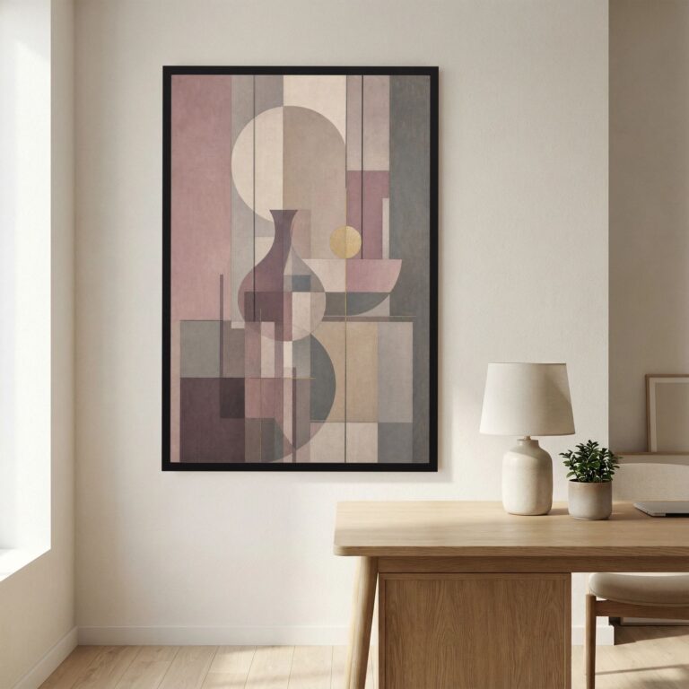 Still Life in Plum and Pale Gold