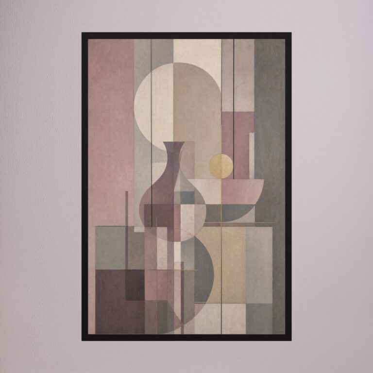 Still Life in Plum and Pale Gold