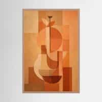 Vase Study in Terracotta and Late Light