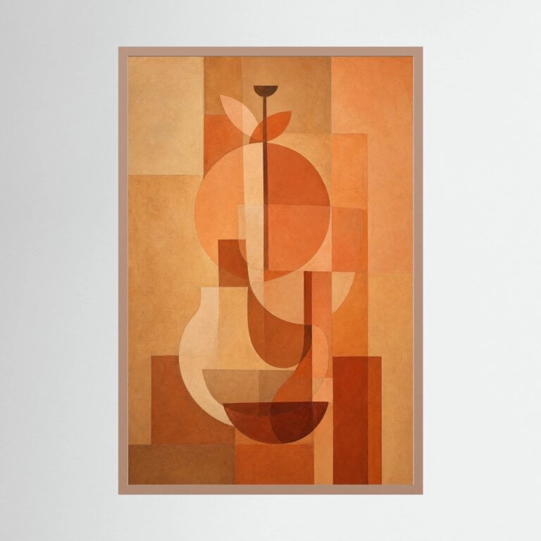 Vase Study in Terracotta and Late Light