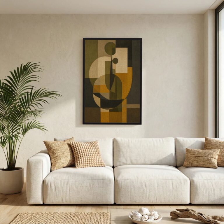 Still Life in Olive and Ochre