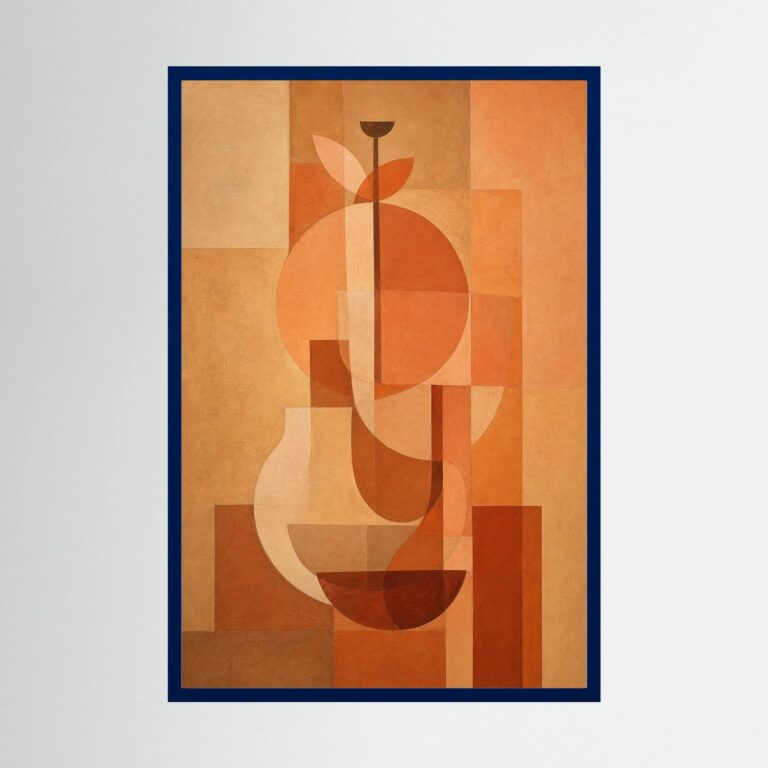 Vase Study in Terracotta and Late Light