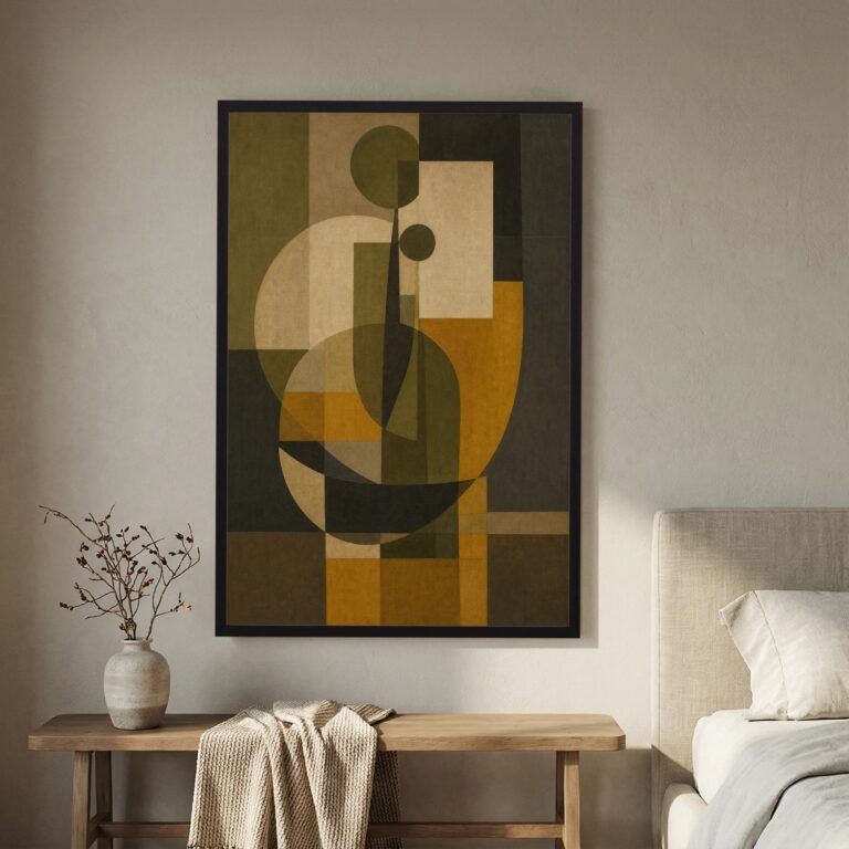 Still Life in Olive and Ochre