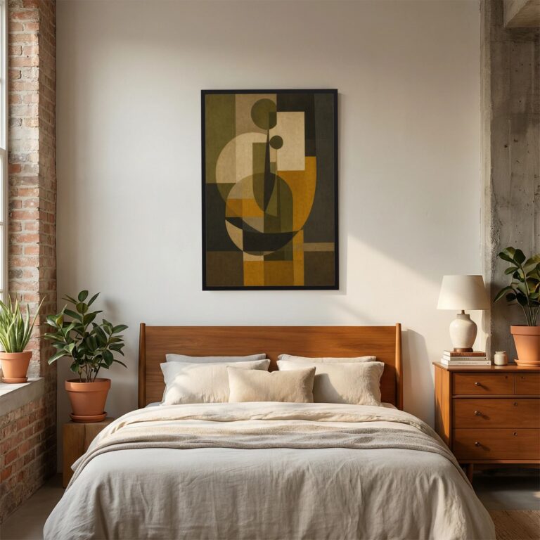 Still Life in Olive and Ochre