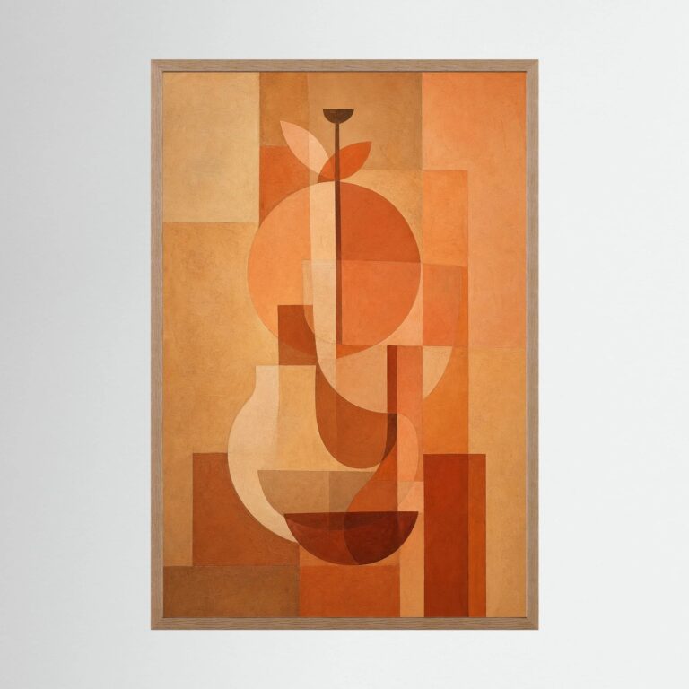 Vase Study in Terracotta and Late Light