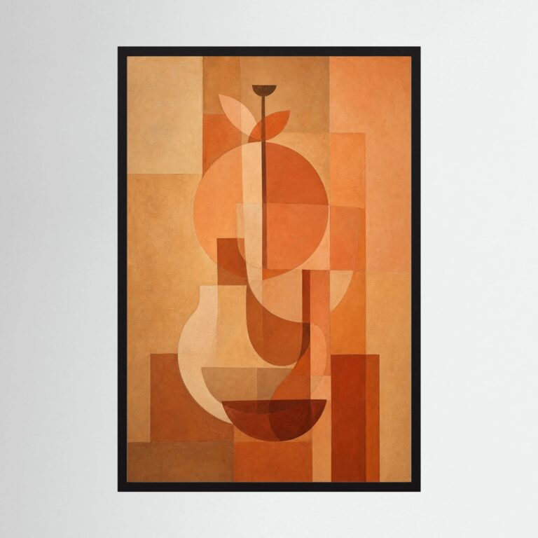 Vase Study in Terracotta and Late Light