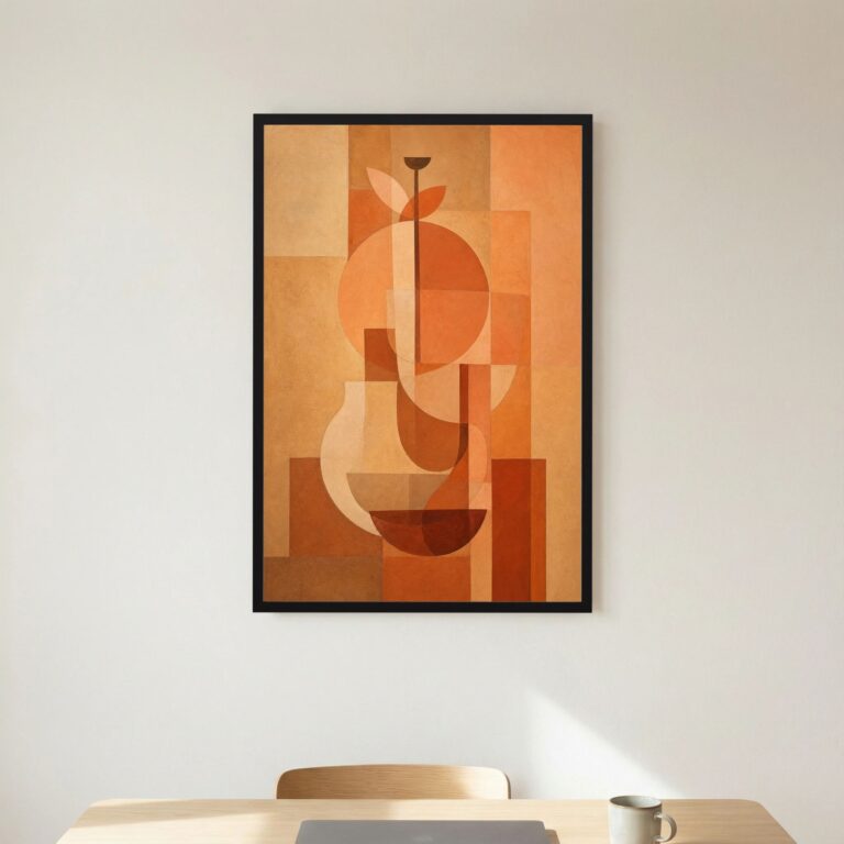 Vase Study in Terracotta and Late Light