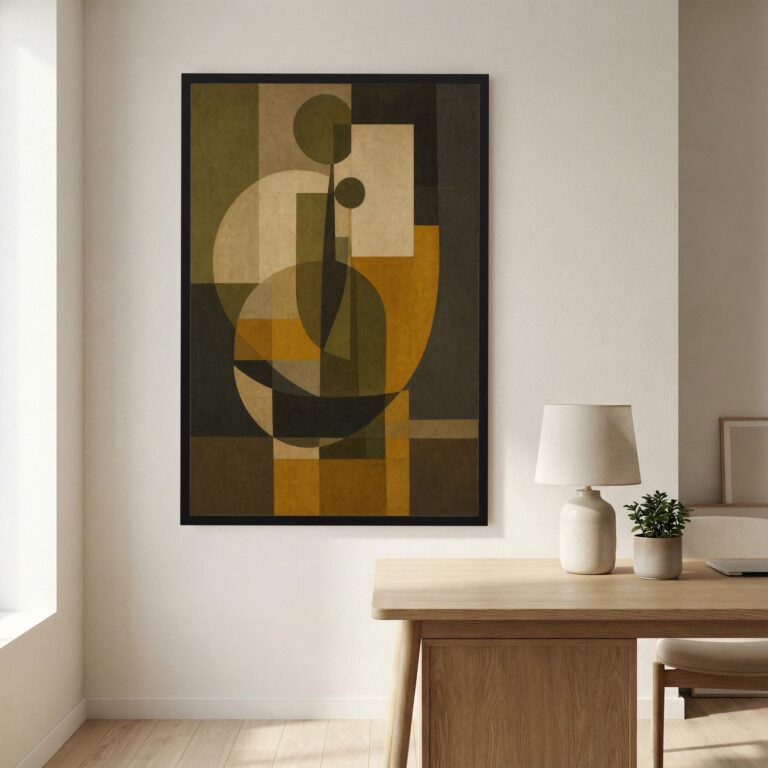 Still Life in Olive and Ochre