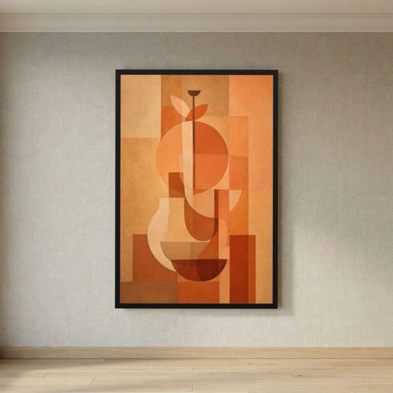 Vase Study in Terracotta and Late Light