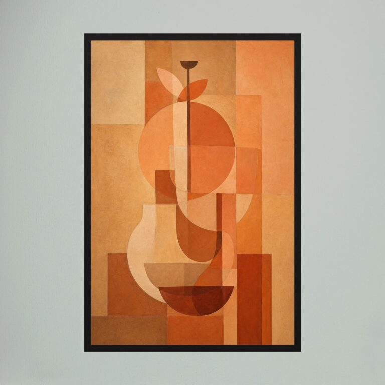 Vase Study in Terracotta and Late Light