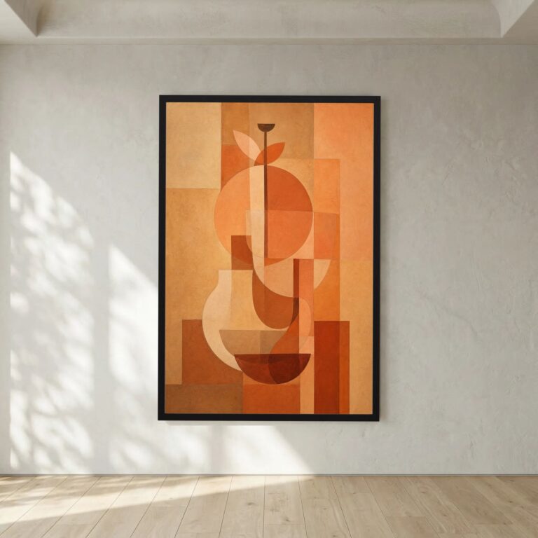Vase Study in Terracotta and Late Light