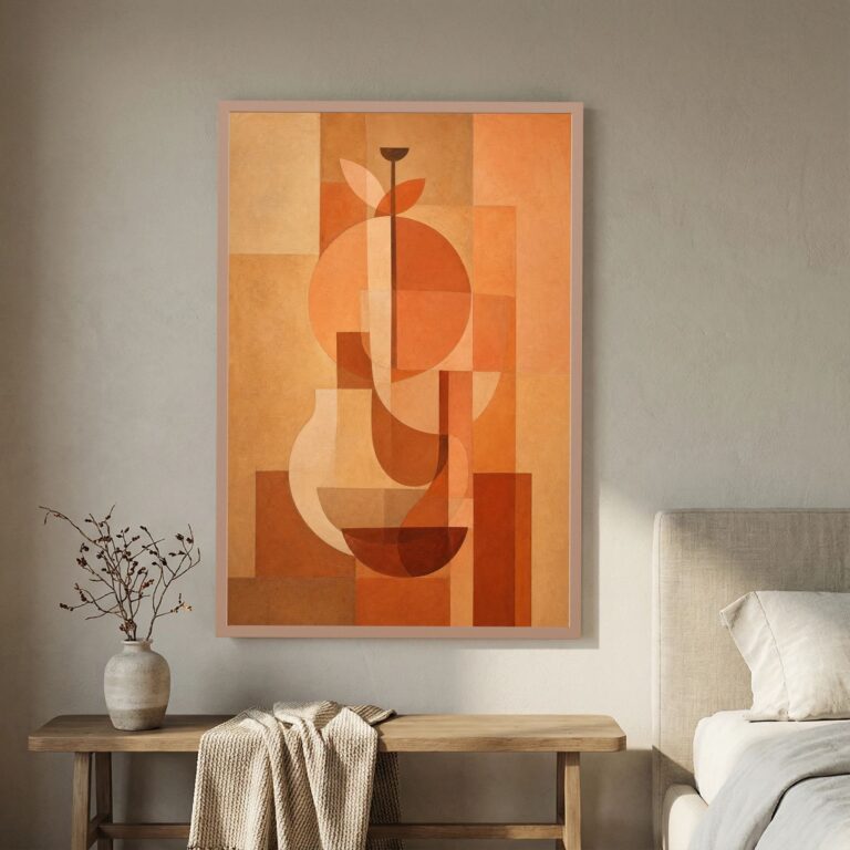 Vase Study in Terracotta and Late Light