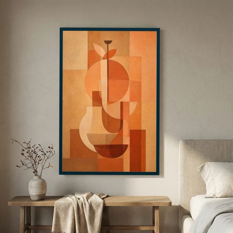 Vase Study in Terracotta and Late Light