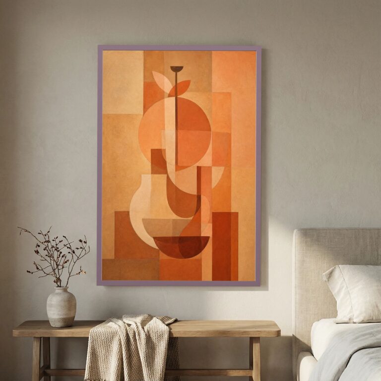 Vase Study in Terracotta and Late Light