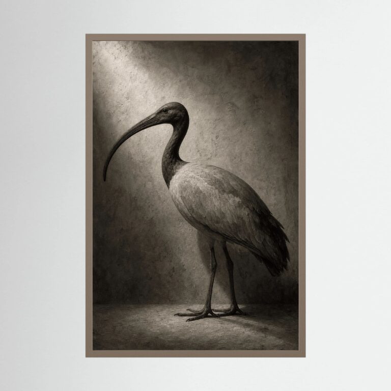 The Sacred Ibis in Museum Light (After the Ancients)