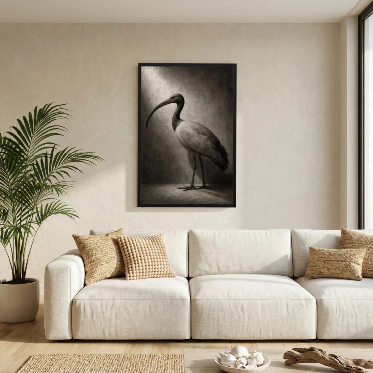 The Sacred Ibis in Museum Light (After the Ancients)