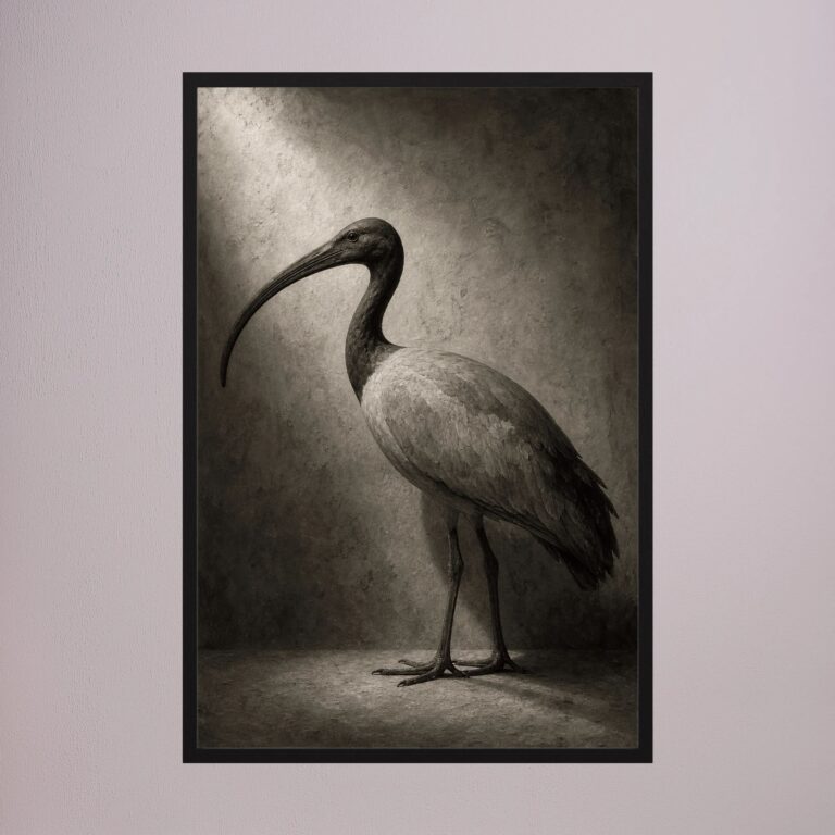 The Sacred Ibis in Museum Light (After the Ancients)