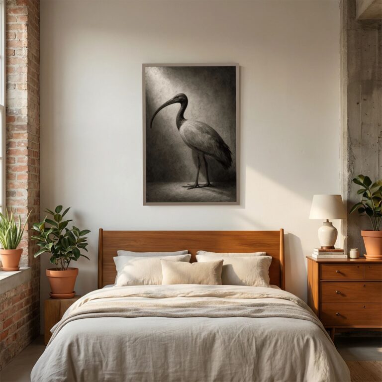The Sacred Ibis in Museum Light (After the Ancients)