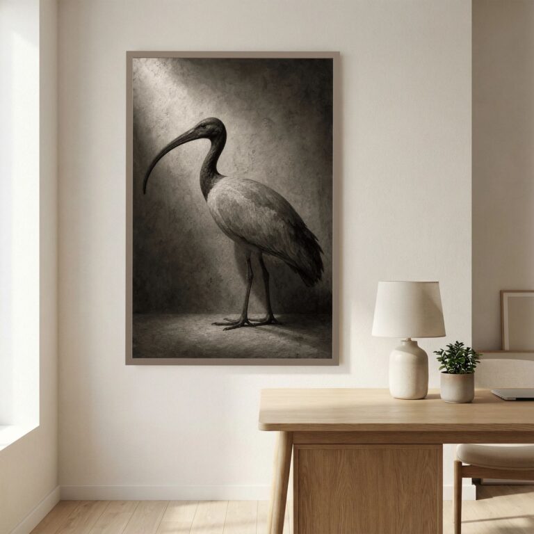 The Sacred Ibis in Museum Light (After the Ancients)