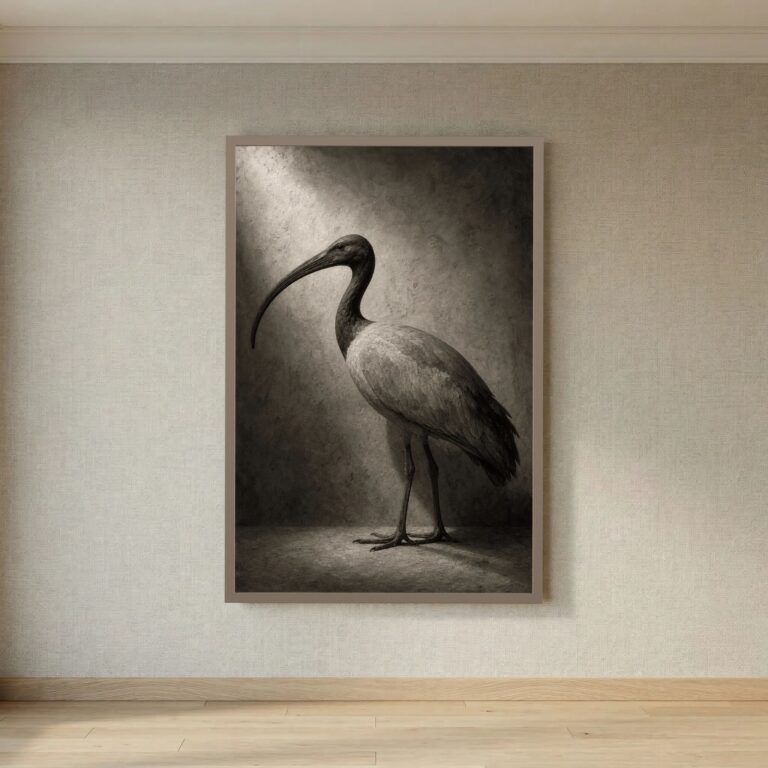 The Sacred Ibis in Museum Light (After the Ancients)