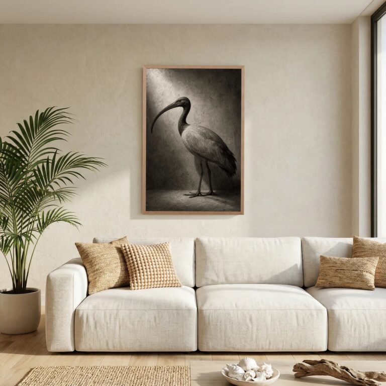 The Sacred Ibis in Museum Light (After the Ancients)