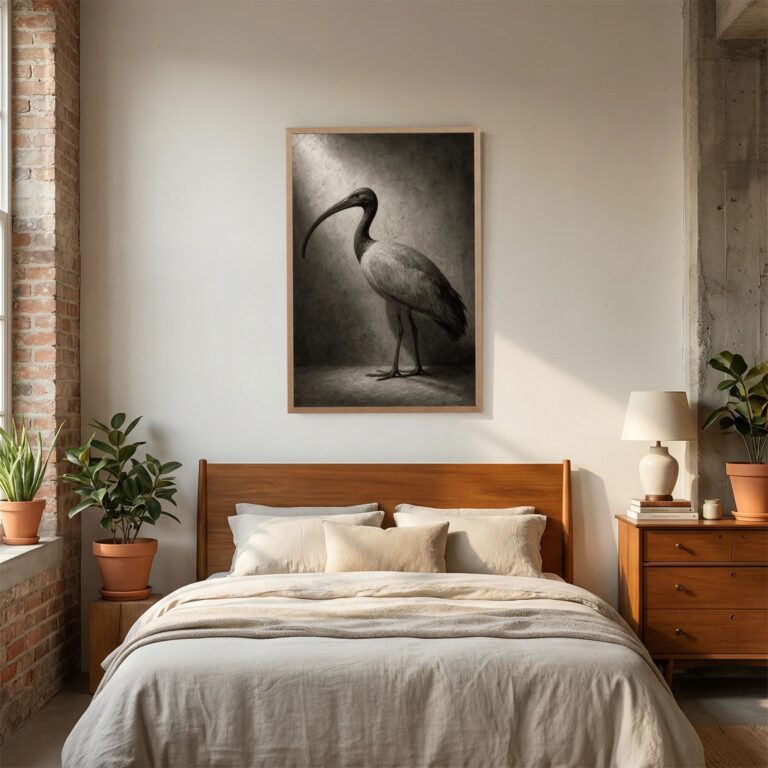 The Sacred Ibis in Museum Light (After the Ancients)