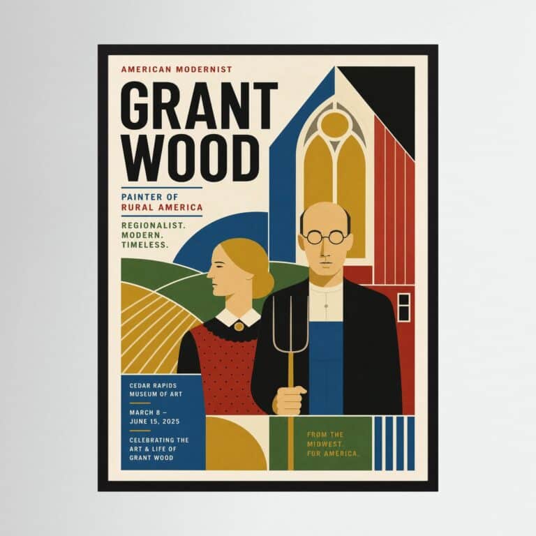 Grant Wood Ltd Edition Print