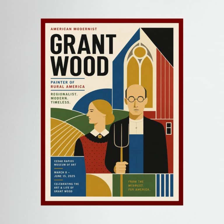 Grant Wood Ltd Edition Print