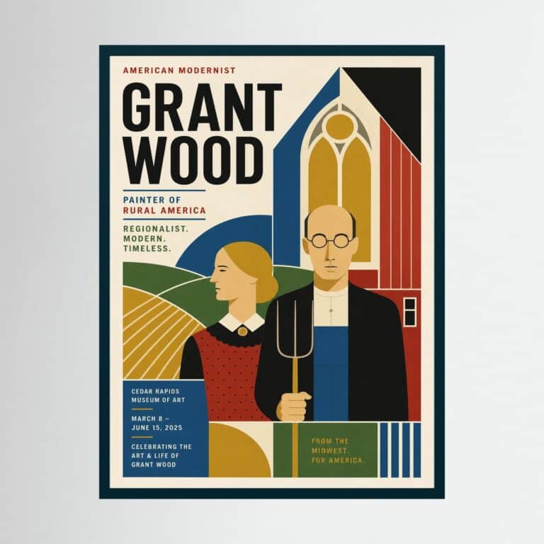 Grant Wood Ltd Edition Print