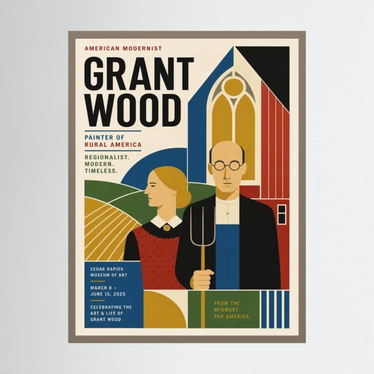 Grant Wood Ltd Edition Print