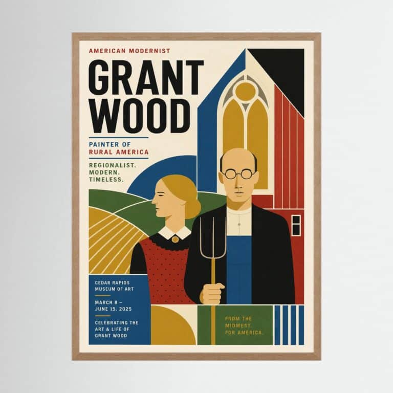 Grant Wood Ltd Edition Print