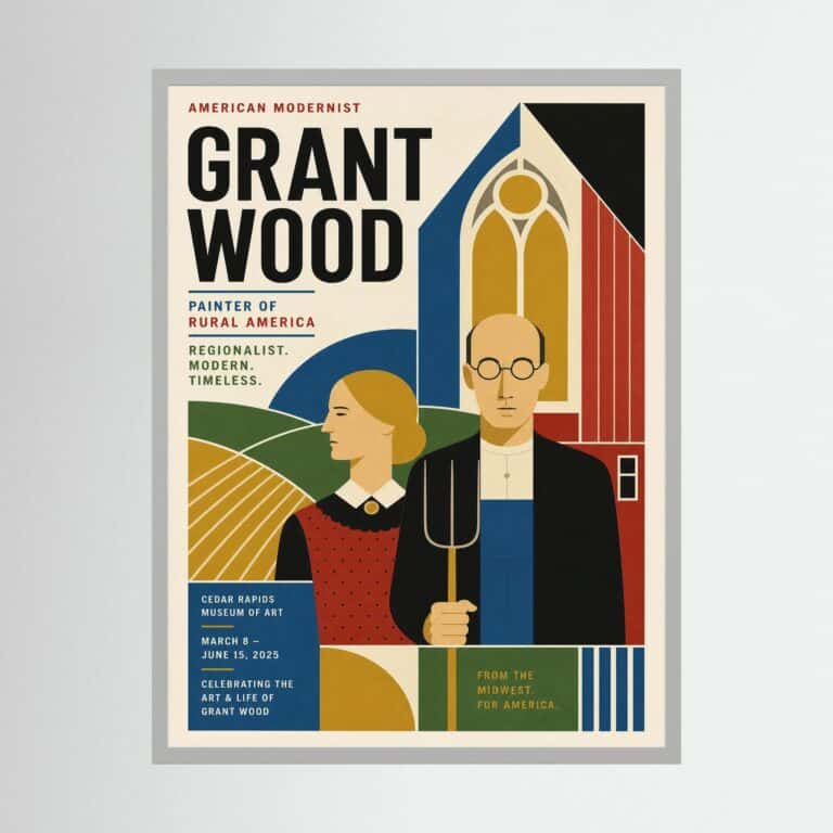 Grant Wood Ltd Edition Print