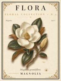 FLORA No. 5 - Magnolia Vintage Canvas