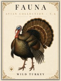 FAUNA No. 6 - Wild Turkey Vintage Canvas