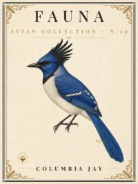 FAUNA No. 10 - Columbia Jay Vintage Canvas