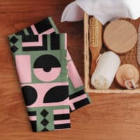 Sage and Rose Hand Towel
